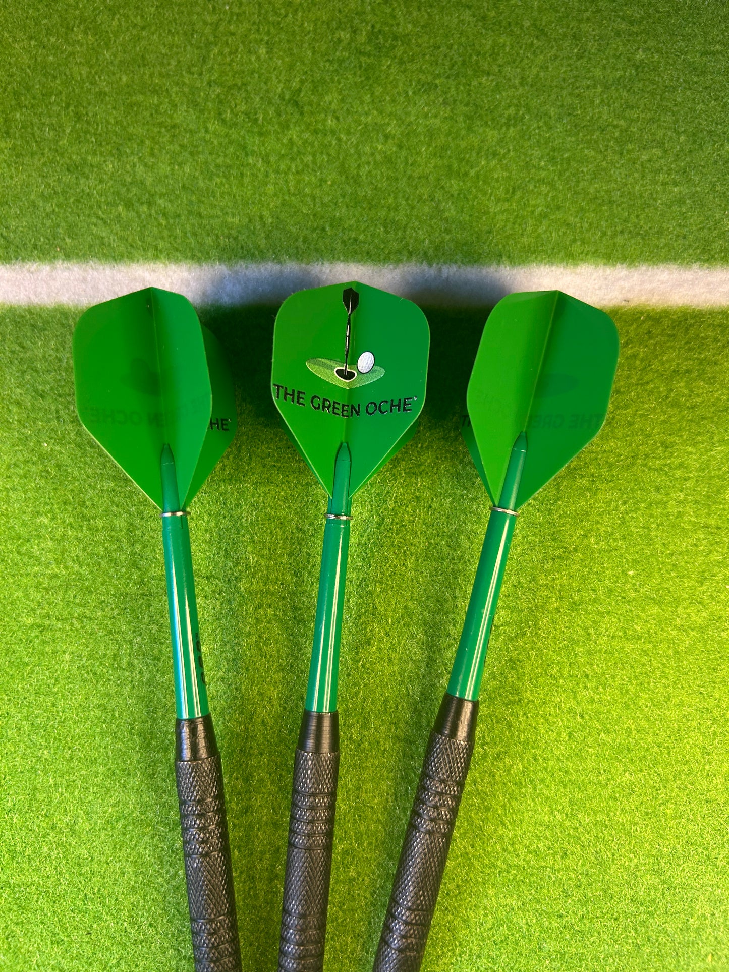 The Green Oche® Dart Flights, Set of 3